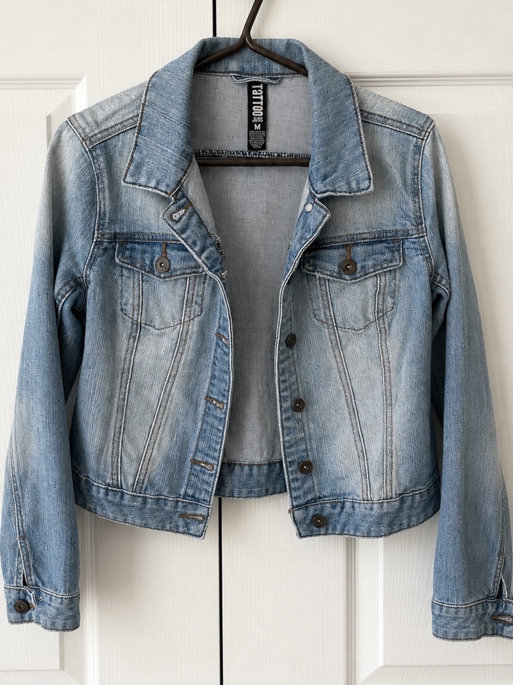 Light Wash Denim Jacket - Blue